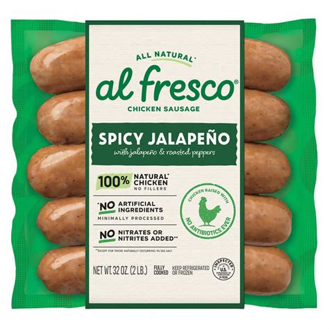 al fresco Spicy Jalapeno Chicken Sausage (32 oz) Delivery or Pickup ...