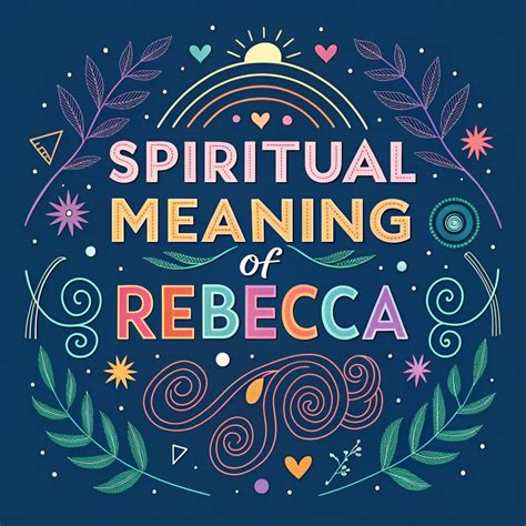 The Spiritual Meaning Of Rebecca: Divine Beauty & Strength