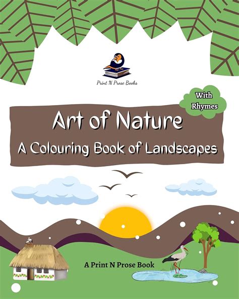 Art of Nature: A Colouring Book of Landscapes - Scenery Coloring Book ...