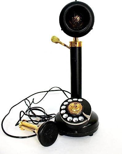 Generic Retro Black Brass Rotary Telephone / Vintage Landline Phone ...