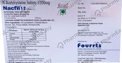 Buy Nacfil 1.2 G Tablet (10) Online at Flat 15% OFF | PharmEasy