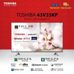 Promo Toshiba 43V35KP 43 Inch Full HD Smart Android LED TV 43V35 ...