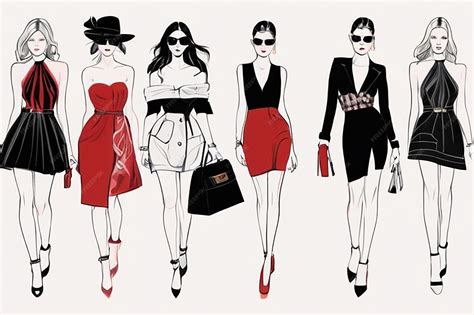 Premium Photo | Vector Fashion Illustrations