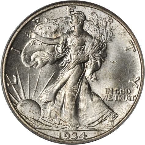 1934-S Walking Liberty Half Dollar. MS-65 (PCGS). OGH.拍卖成交价格及图片- 芝麻开门收藏网