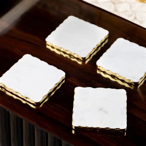 Luxe Marble Square Coasters – Parami