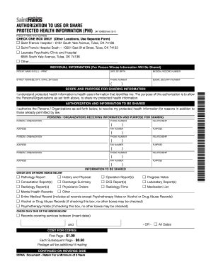 2010 Form Saint Francis SAP 10049300 - Blank Fillable Template | Fill ...
