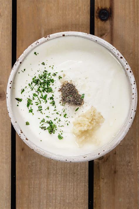 Kebab shop Yogurt Garlic Sauce - Sandhya's Kitchen