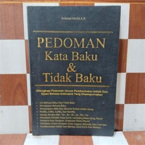 Jual Buku original PEDOMAN KATA BAKU & TIDAK BAKU - Jakarta Selatan ...