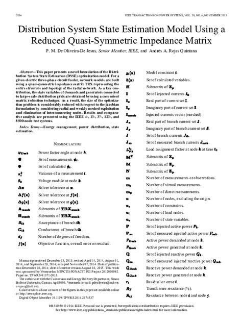 Image result for State Estimation of Power Systems with R Matrix