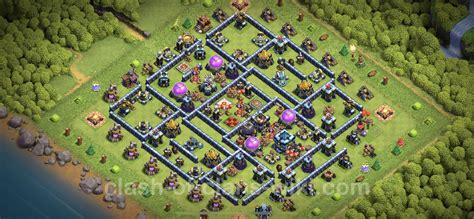 Base TH13 with Link, Hybrid Max Levels - Town Hall Level 13 Base Copy ...
