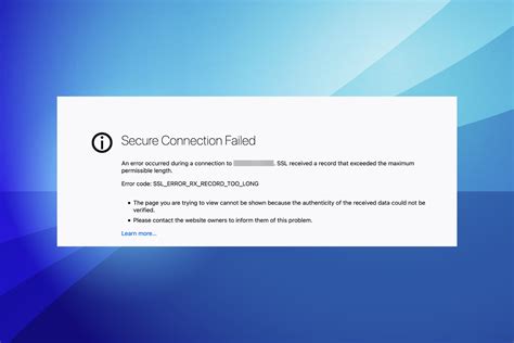 Image result for Error Code SSL Error RX Record Too Long Fix