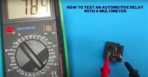 Image result for How to Test an Auto Relay with Multimeter