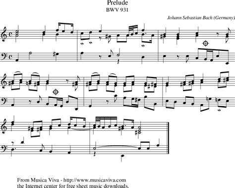 BWV 931 on folk tune finder