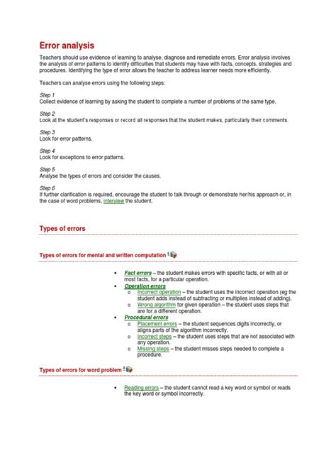 Image result for Error Analysis Examples