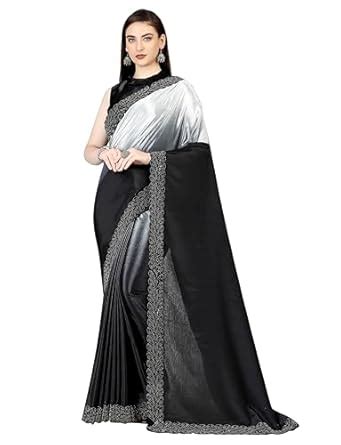 Buy VRISE saree for women Ombre Embellished Border Saree With Dimond ...
