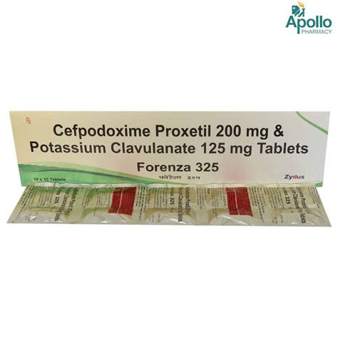 Forenza 325 Tablet 10's Price, Uses, Side Effects, Composition - Apollo ...