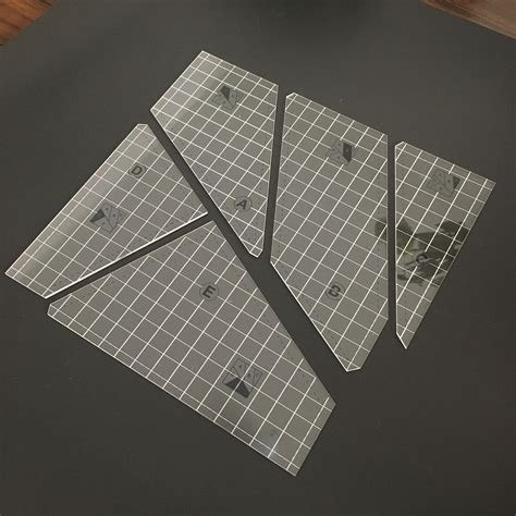 Acrylic Template 5pc Set Quilting Templates Arts C... – Grandado