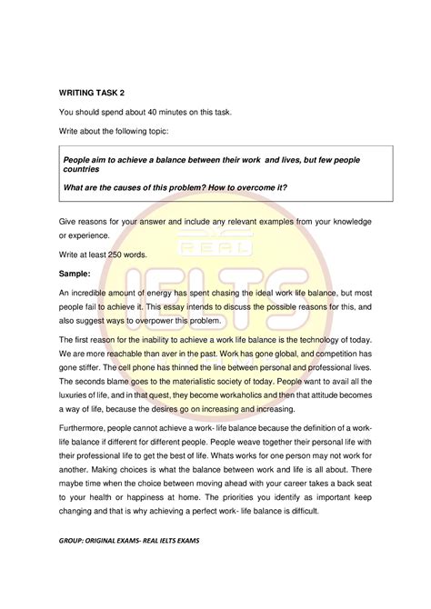 Writing task 2 - English - Studocu