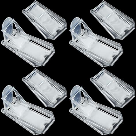 Buy 8 Pieces Sliding Glass Door Child Lock Clear Child Safety Locks ...