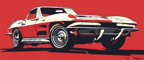 The 1963 Chevrolet Corvette: A Symbol of Speed 8K wallpaper download