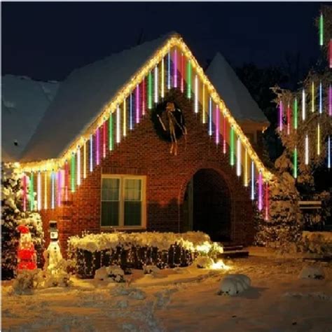 METEOR SHOWER LIGHTS - Meteor Shower Rain LED String Lights Hanging 10 ...