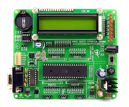 Silicon TechnoLabs ATMEL 8051 Quick Starter Development Board On-Board ...