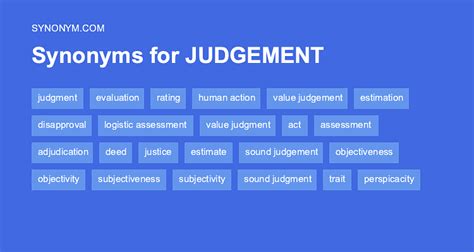 Another word for PERSONAL JUDGEMENT > Synonyms & Antonyms
