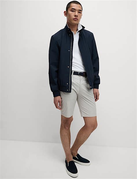 Buy Striped Belted Stretch Chino Shorts at Marks & Spencer