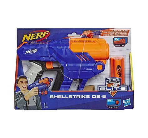 Shop Nerf ELITE SHELLSTRIKE DS 6 Blasters for BOYS age 8Y+ | Hamleys India