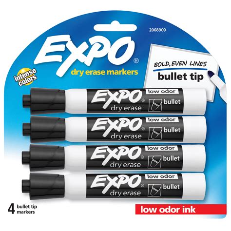 Expo Low Odor Dry Erase Markers, Quick-Drying, Alcohol-Based Ink ...