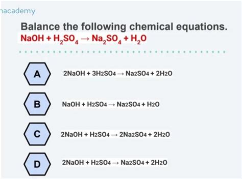 macademy Balance the following chemical ... - Inorganic Chemistry