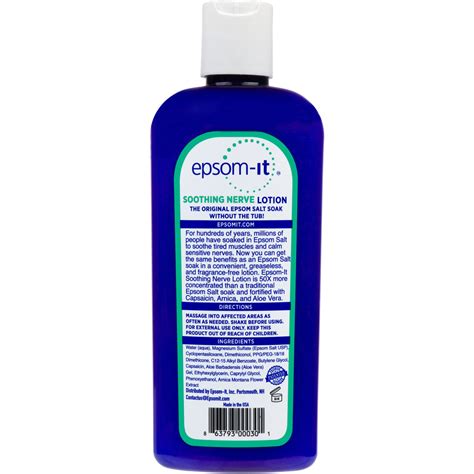Epsom Salt Lotion For Nerves - Soothes Discomfort – Epsom-It