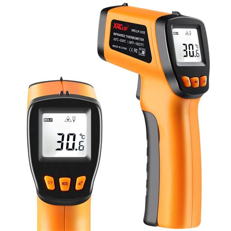 XRCLIF Infrared Thermometer Gun -58°F to 1022°F, Non-Contact Laser ...