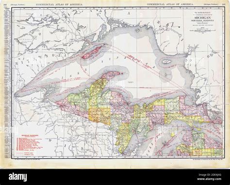 Upper peninsula map hi-res stock photography and images - Alamy