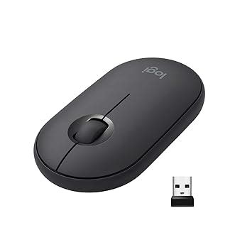 Amazon.in: Buy Logitech Pebble Wireless Mouse with Bluetooth or 2.4 GHz ...