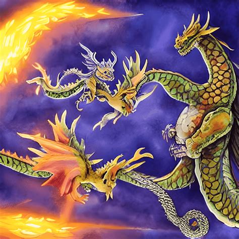 Big Dragon Little Dragon · Creative Fabrica