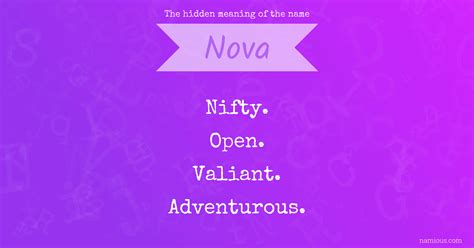 The hidden meaning of the name Nova | Namious