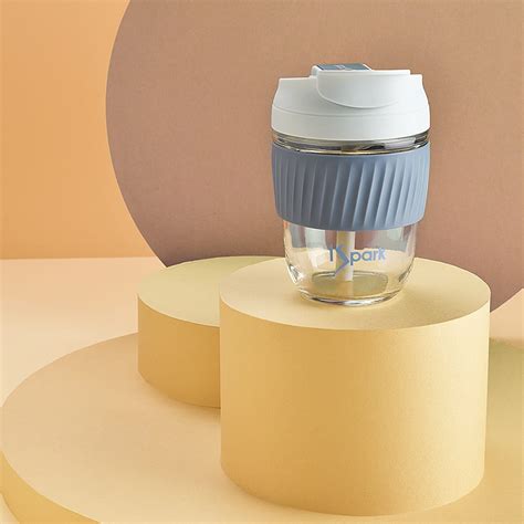 1Spark 3-in-1 Glass Tumbler - Blue