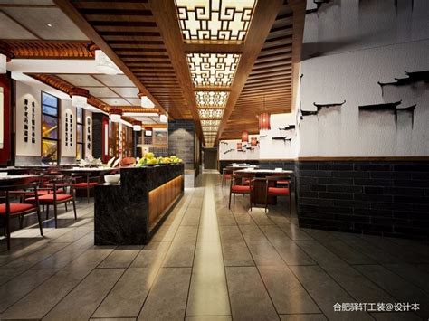 9万元餐饮空间60平米装修案例_效果图 - 小饭馆 - 设计本