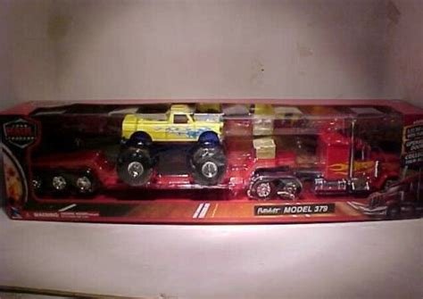 Buy Peterbilt 379 Monster Semi Truck Trailer Diecast Plastic 1:32 ...