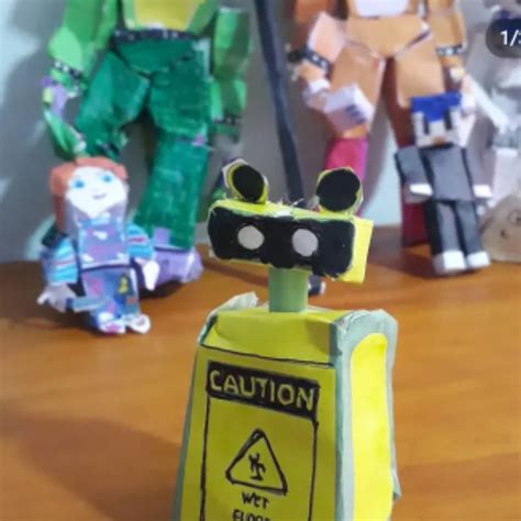 Wet Floor Bot papercraft by SOYFABRI456 on DeviantArt