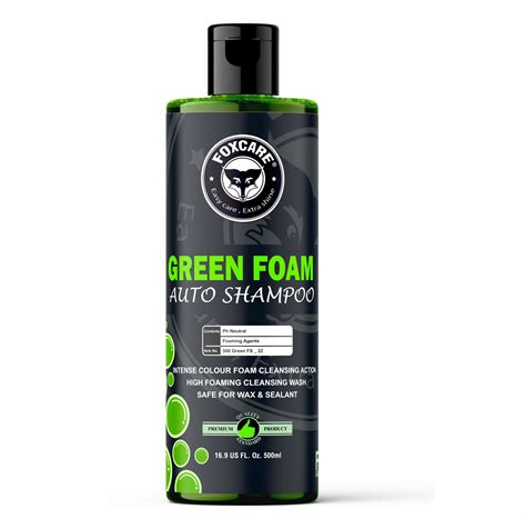 Foxcare Green Colour Foam Car Shampoo | Produces Thick Green Colour Fo ...