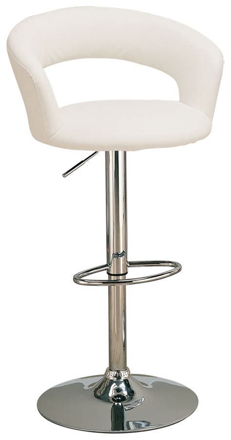 Coaster - Barraza Adjustable Bar Stool (White) - 120347