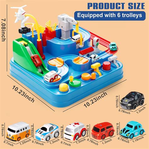 Buy Kids Toys for 3 Year Old Boys Adventure Race Car Track Toddler ...