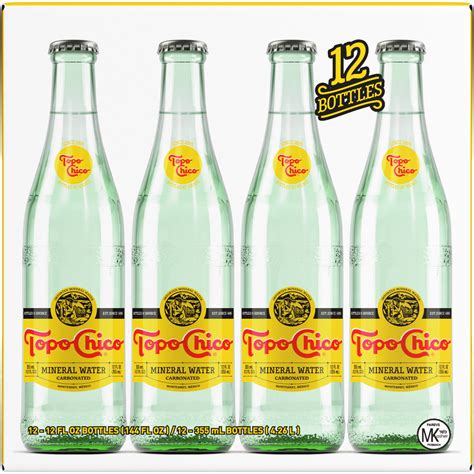 Bottles of Topo Chico mineral water seen on ice at Atmosphere City of Angels Launch Party Powered by