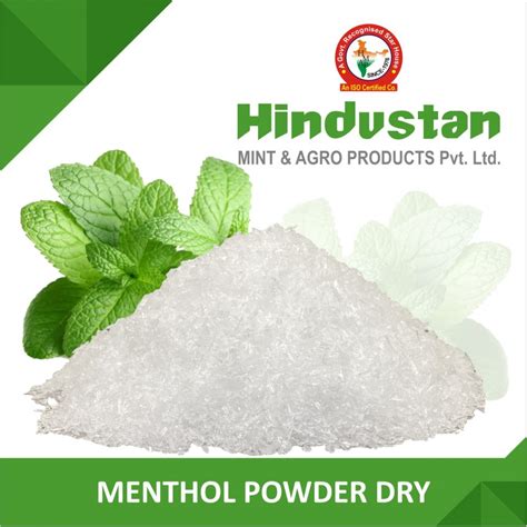 Menthol Dry Powder Manufacturer Exporter India USA CAS 2216-51-5