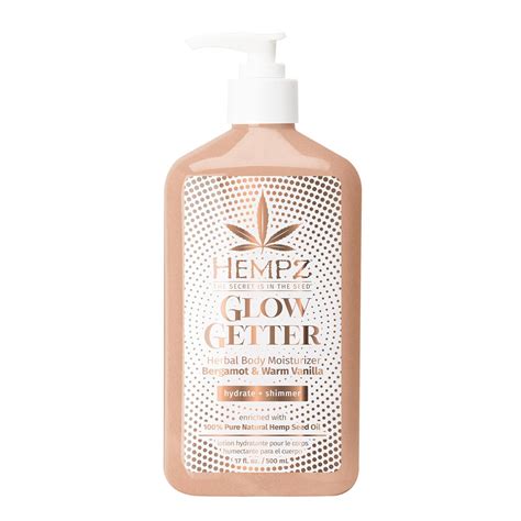 Amazon.com : Hempz Glow Getter Body Lotion, Hydrating Moisturizer with ...