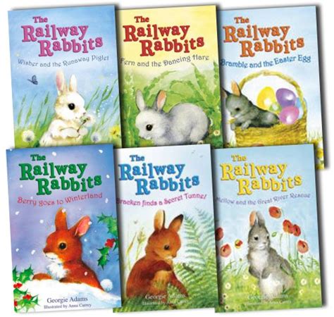Buy Railway Rabbits Collection Georgie Adams 6 Books Set Pack RRP: £29. ...