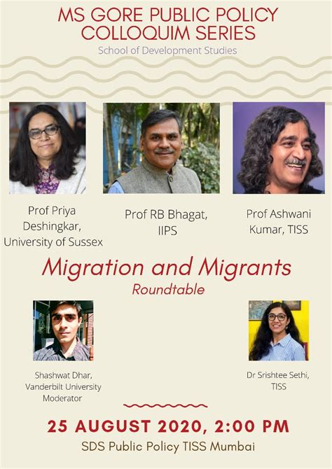 MS Gore Public Policy Colloquium Series-2020 | School of Development ...