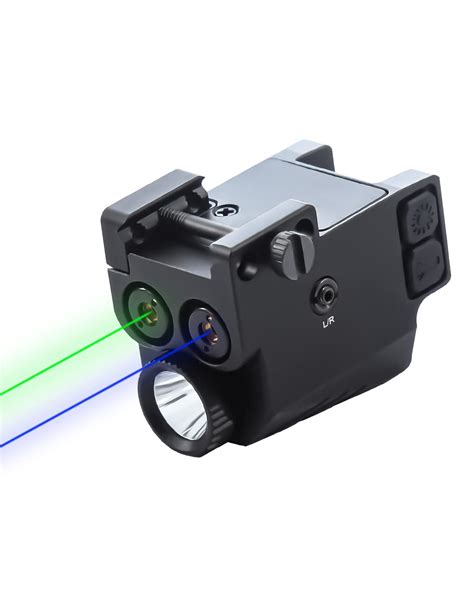 Buy YIELDEDLAND Compact Hand Green Blue Laser with 500 Lumen Flashlight ...